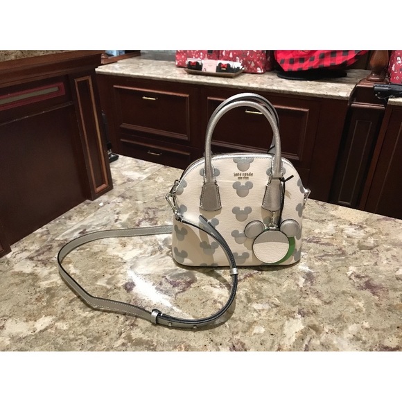 COPY - Mickey Kate spade silver and white large Crossbody bag - Picture 3 of 7